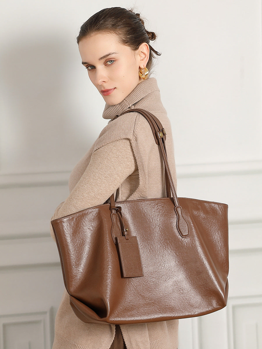 Bolso grande de piel de 50 cm, fotografía adicional 2