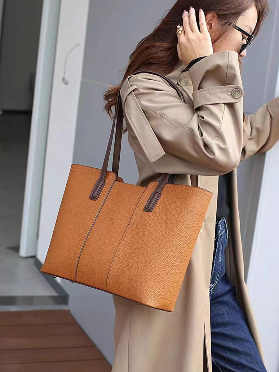 Bolso grande de piel urbano