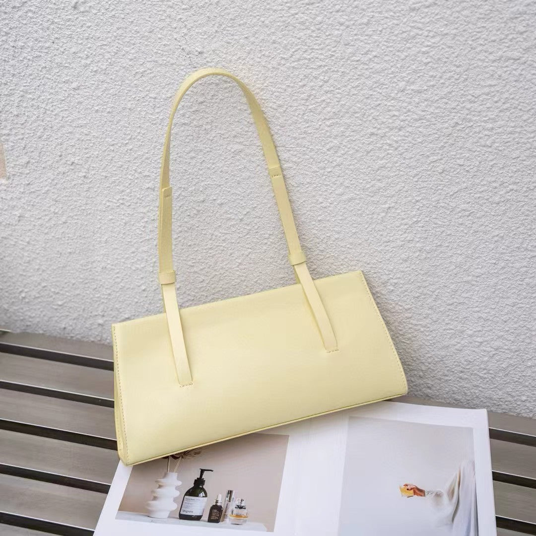 Bolso de hombro de piel · Estilo francés