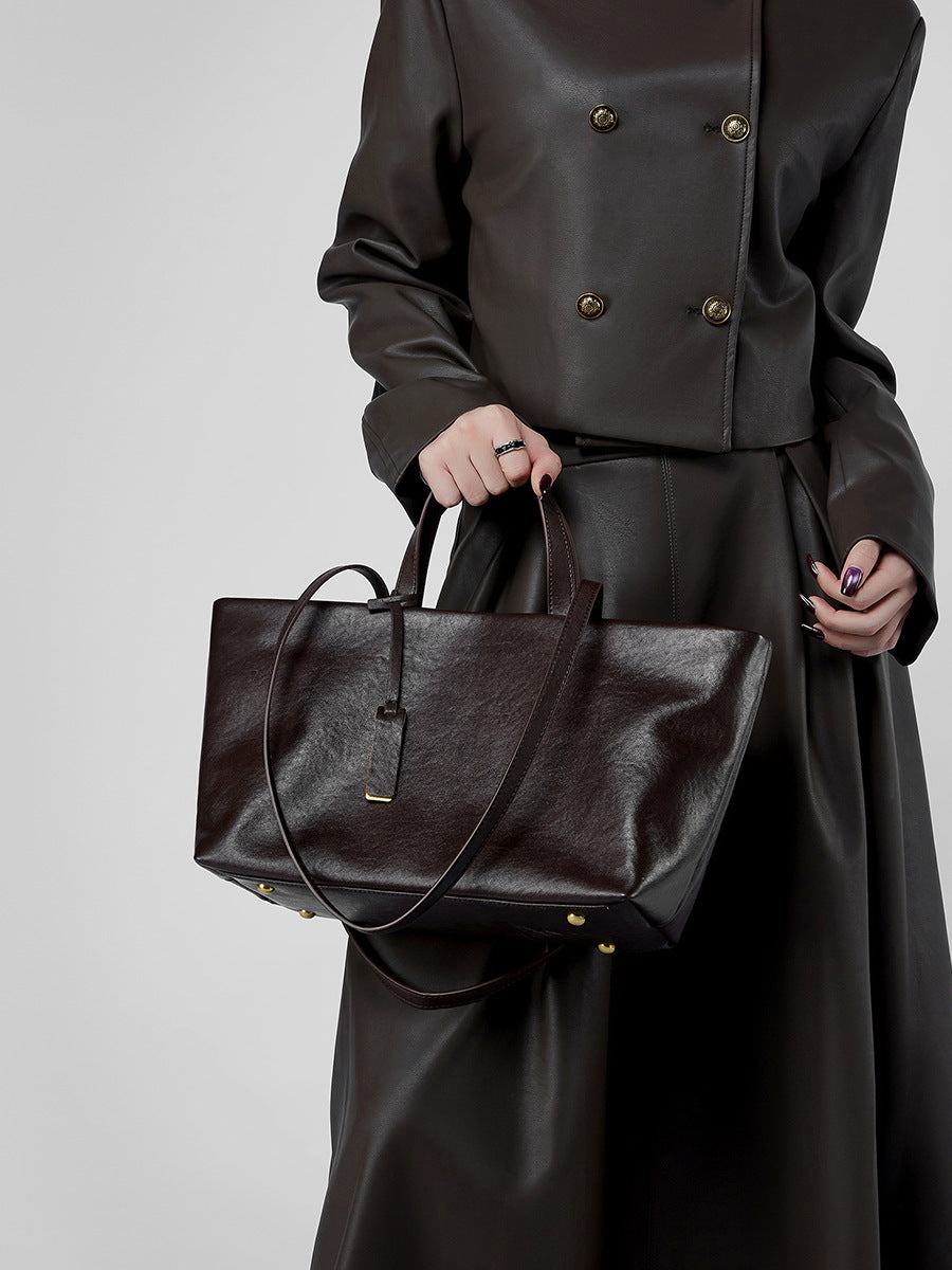 Bolso de hombro de piel de 32 cm, fotografía adicional 2