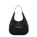 Bolso de hombro de piel · Media luna