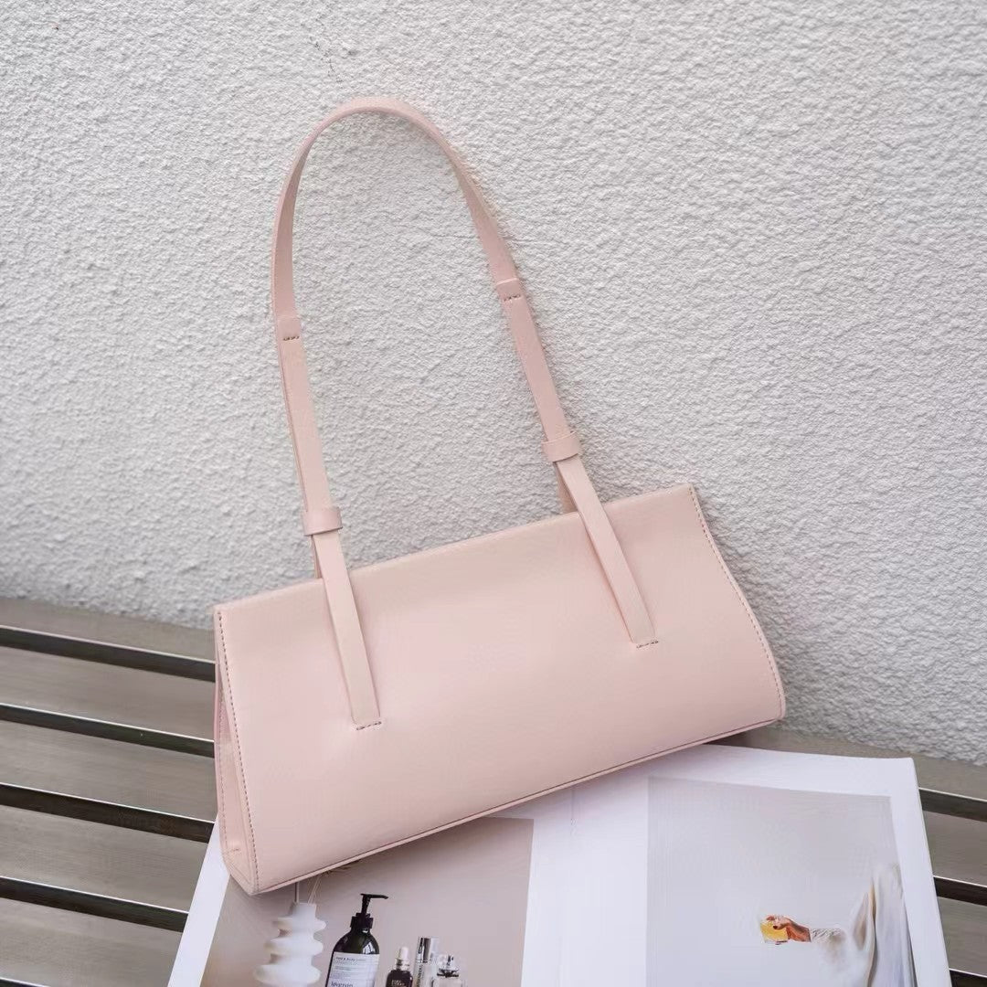 Bolso de hombro de piel · Estilo francés