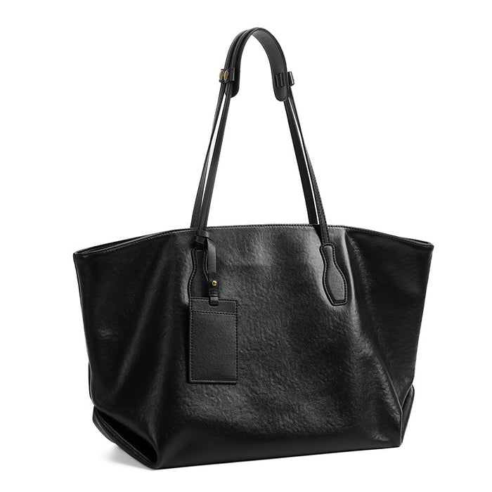 Bolso grande de piel · 50 cm