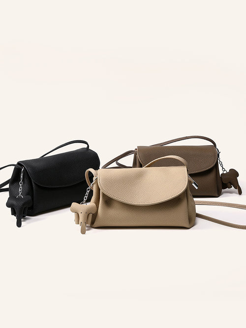 Bolso bandolera de piel trenzado