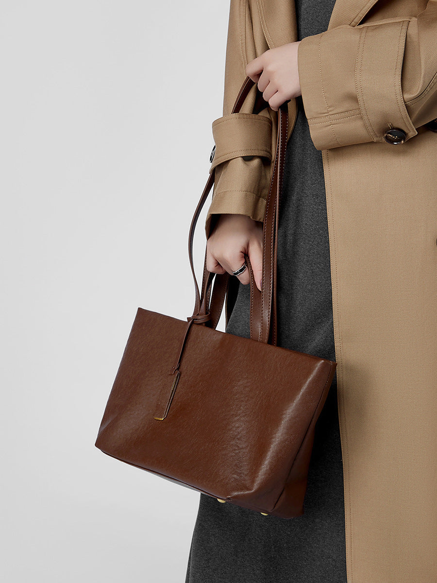 Bolso de hombro de piel de 32 cm, fotografía adicional 4