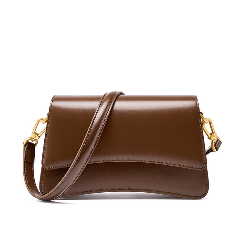 Bolso bandolera de piel · Compacto