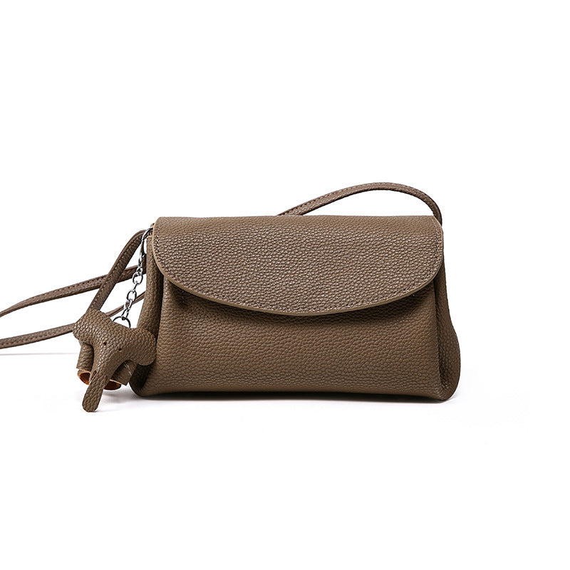Bolso bandolera de piel · Trenzado
