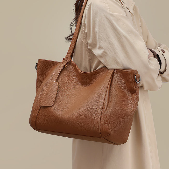 Bolso de hombro de piel suave