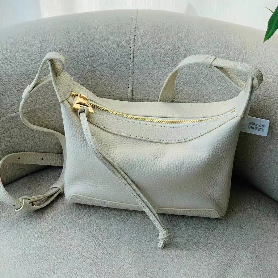 Bolso bandolera de piel curvo, fotografía adicional 4