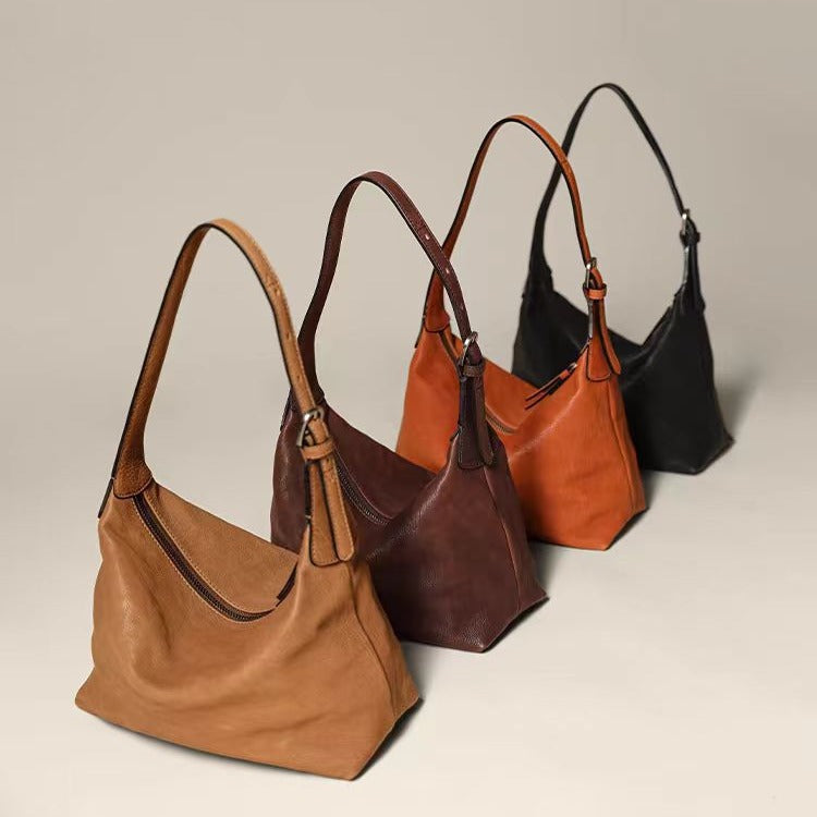 Bolso de hombro de piel hobo