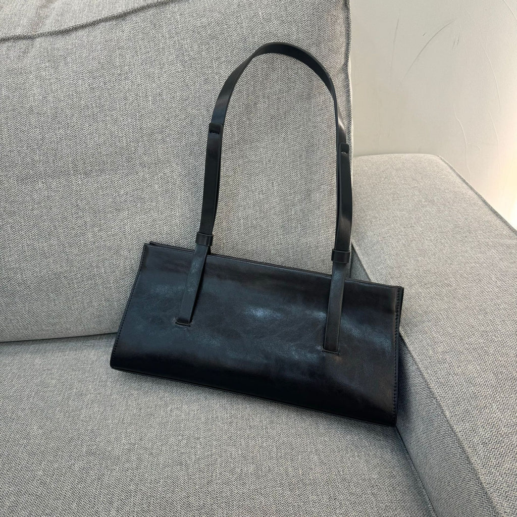 Bolso de hombro de piel · Estilo francés